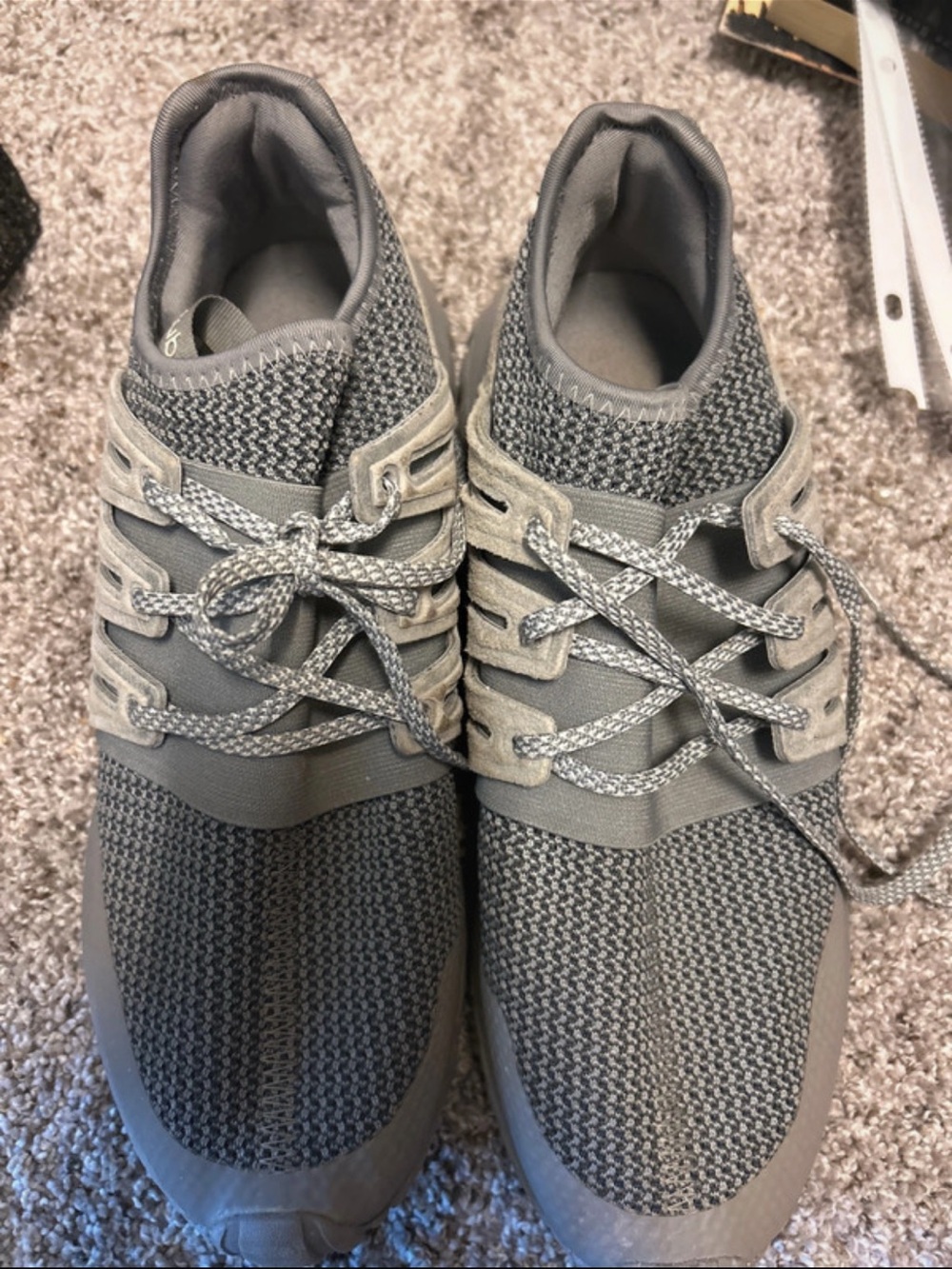 Men’s adidas tubular sneaker gray houndstooth